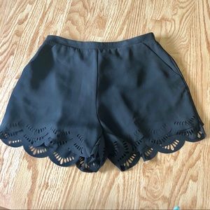 XS Lauren Conrad Scalloped Boutique Shorts